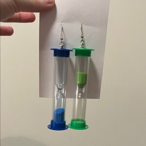 Handmade Hourglass Sand Earrings